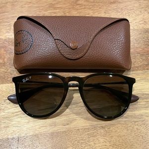 Ray-Ban Erika Sunglasses, Tortoise, Polarized